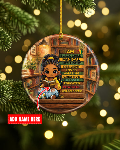 Black Child Christmas Ornament – Magical, Intelligent & Powerful