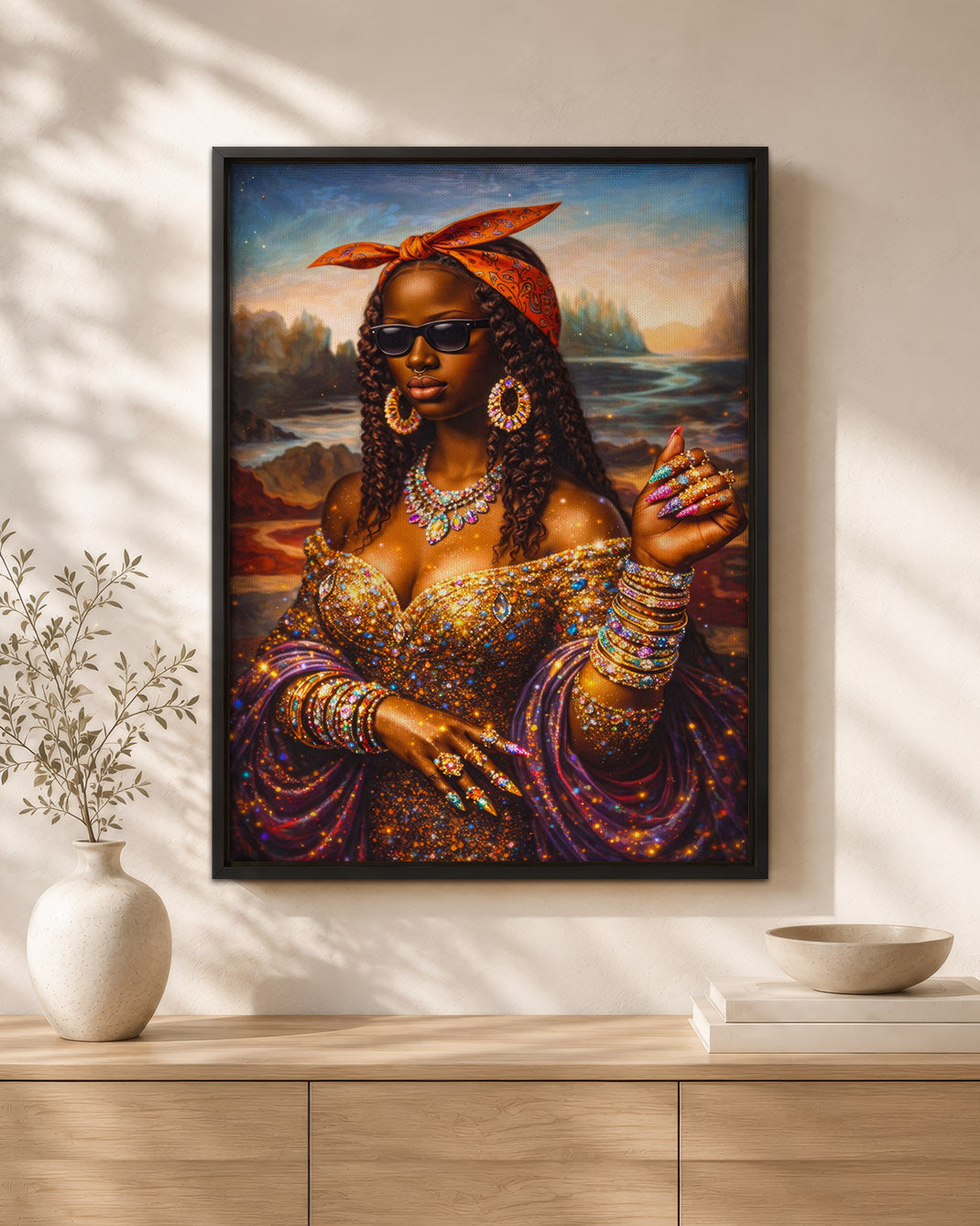 Black Queen - Empowerment, Beauty, and Elegance - Poster/Canvas