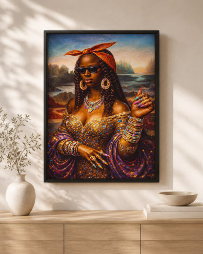 Black Queen - Empowerment, Beauty, and Elegance - Poster/Canvas