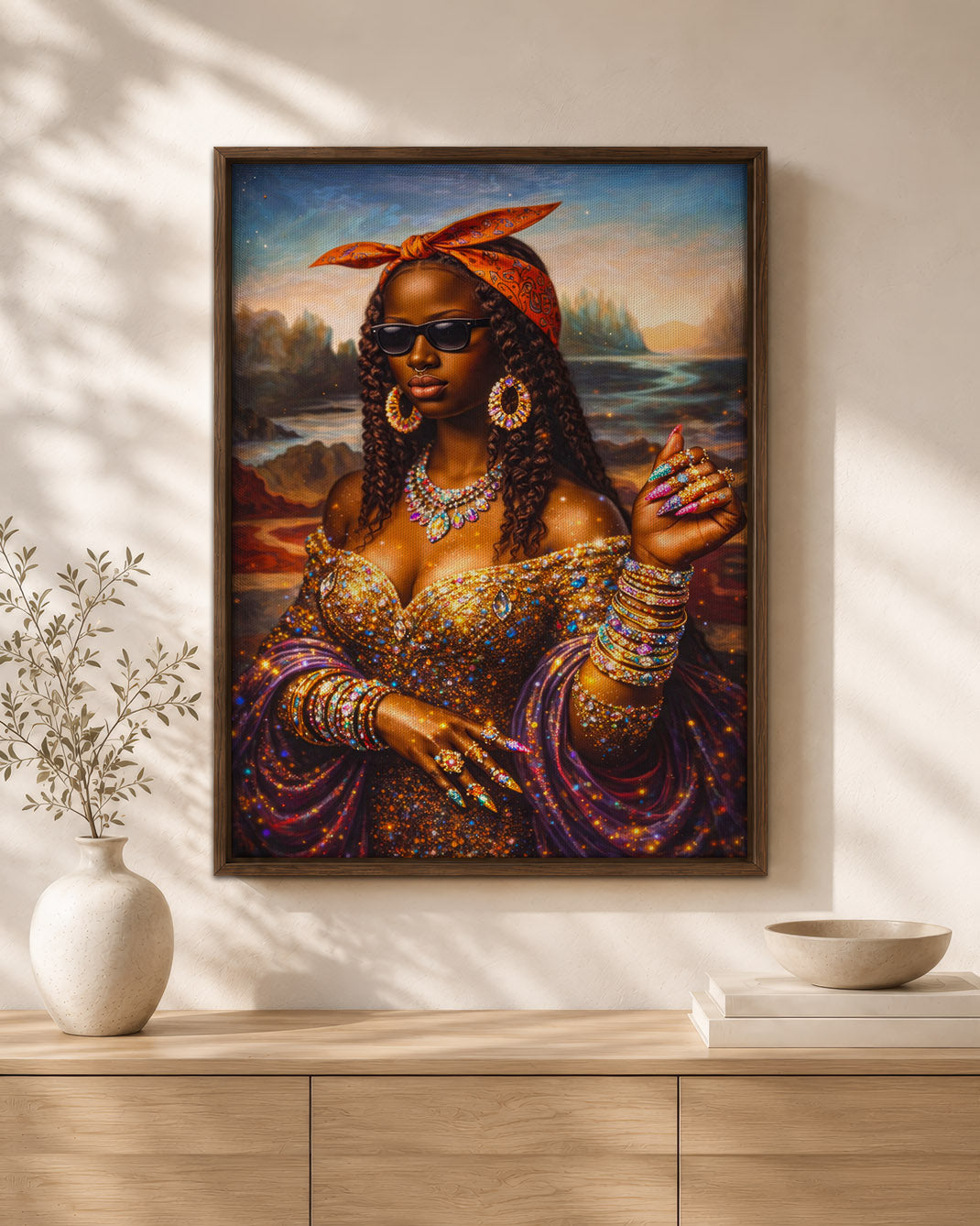 Black Queen - Empowerment, Beauty, and Elegance - Poster/Canvas
