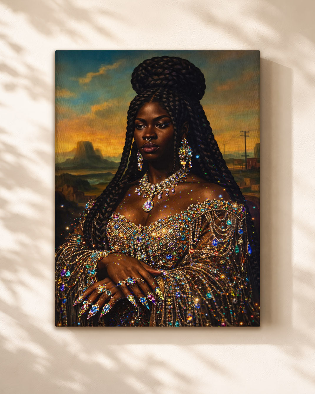 Radiant Black Queen - Empowerment, Elegance, and Legacy - Poster/Canvas