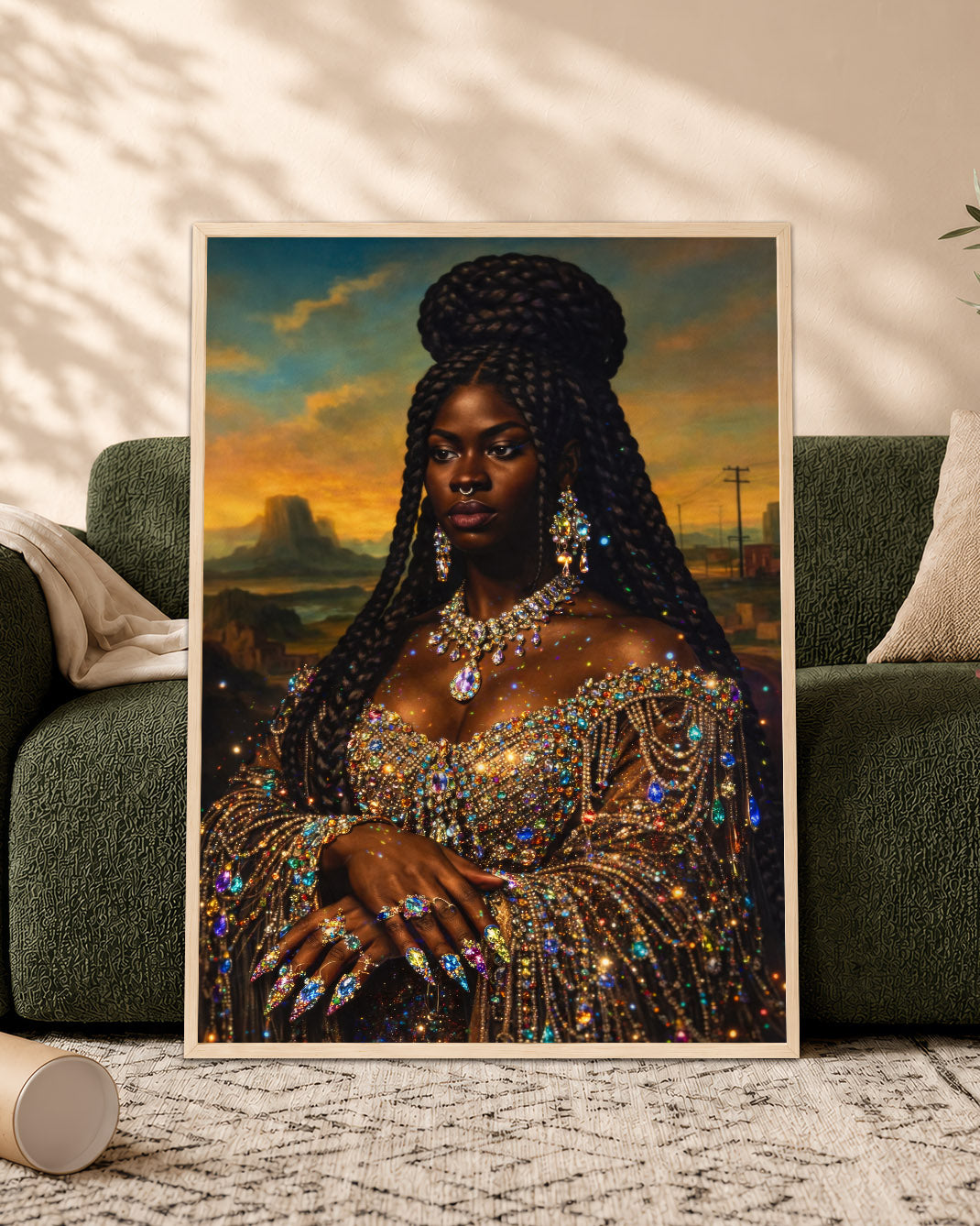 Radiant Black Queen - Empowerment, Elegance, and Legacy - Poster/Canvas