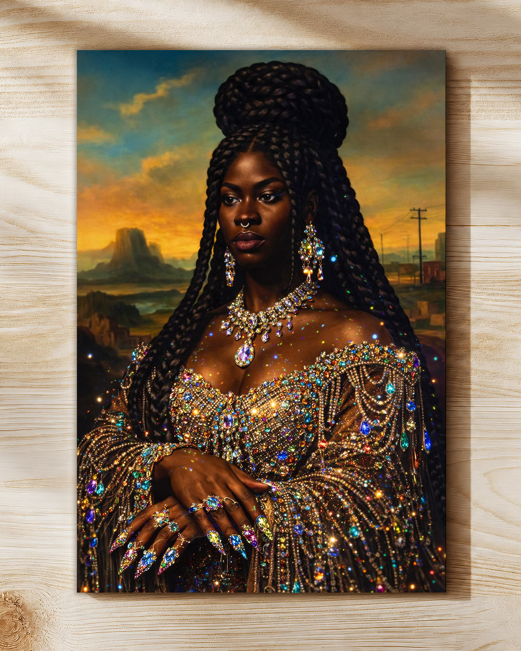 Radiant Black Queen - Empowerment, Elegance, and Legacy - Poster/Canvas