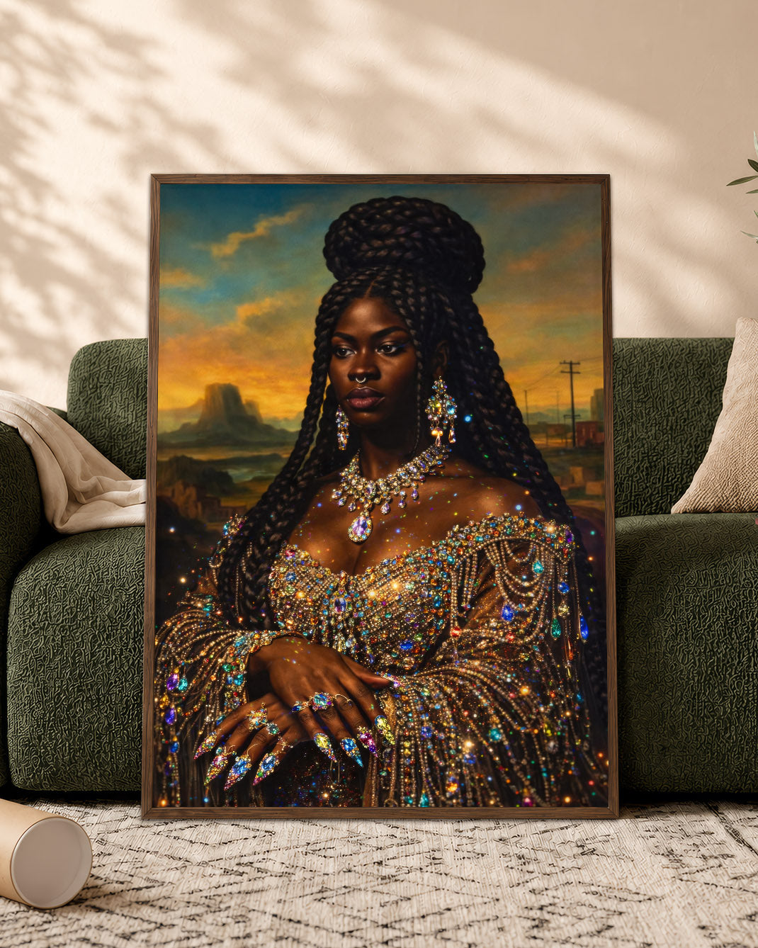 Radiant Black Queen - Empowerment, Elegance, and Legacy - Poster/Canvas