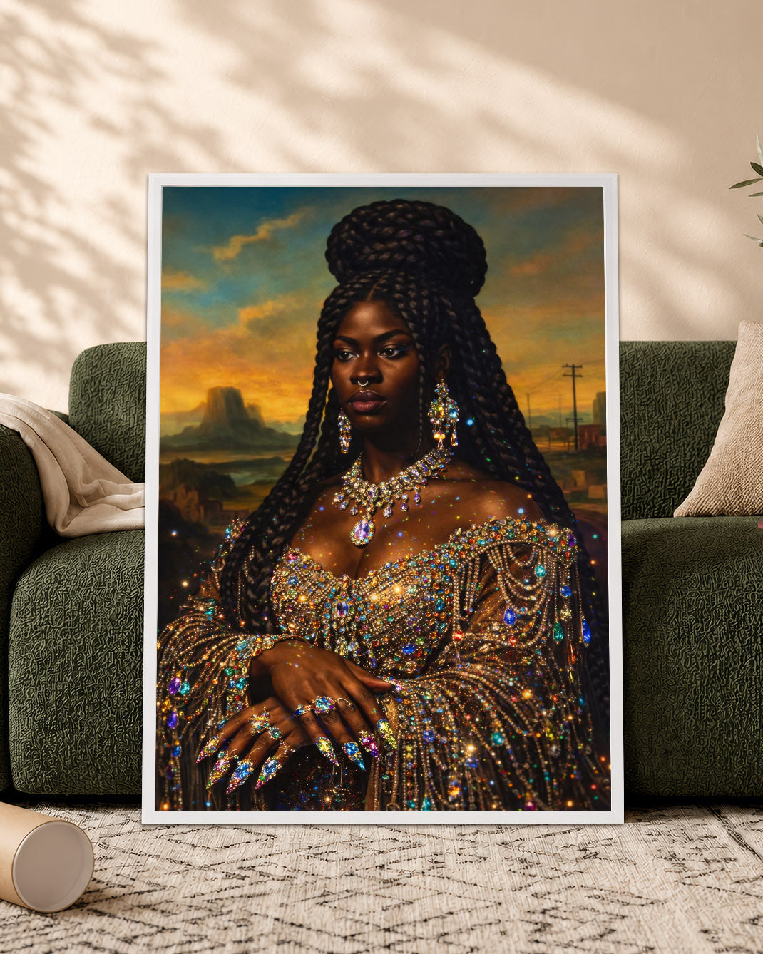 Radiant Black Queen - Empowerment, Elegance, and Legacy - Poster/Canvas