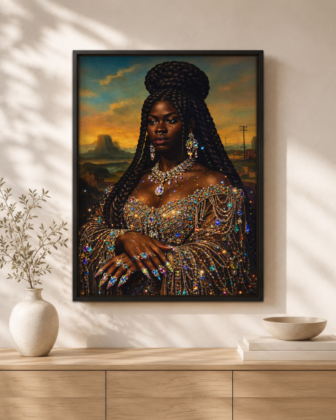 Radiant Black Queen - Empowerment, Elegance, and Legacy - Poster/Canvas