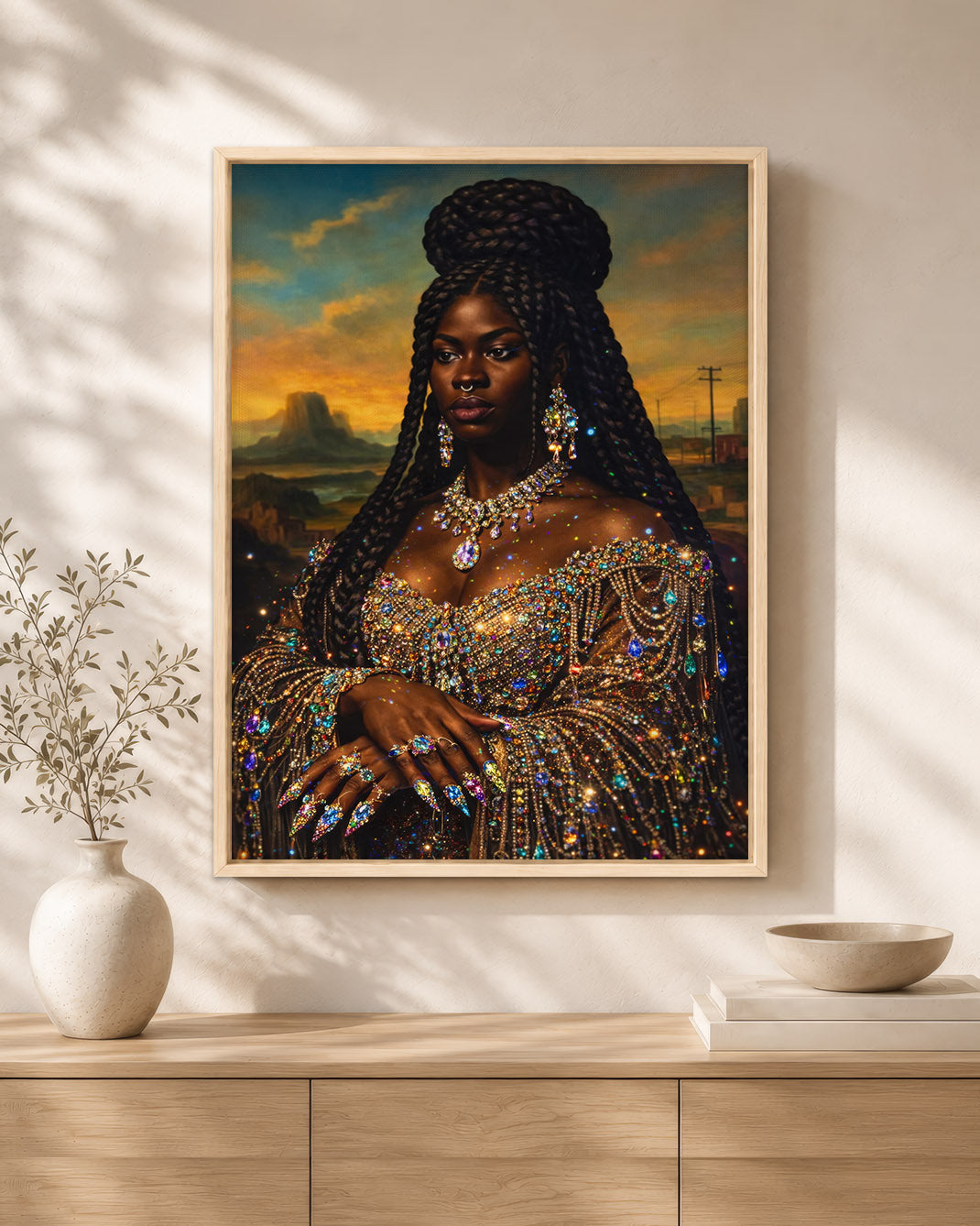 Radiant Black Queen - Empowerment, Elegance, and Legacy - Poster/Canvas