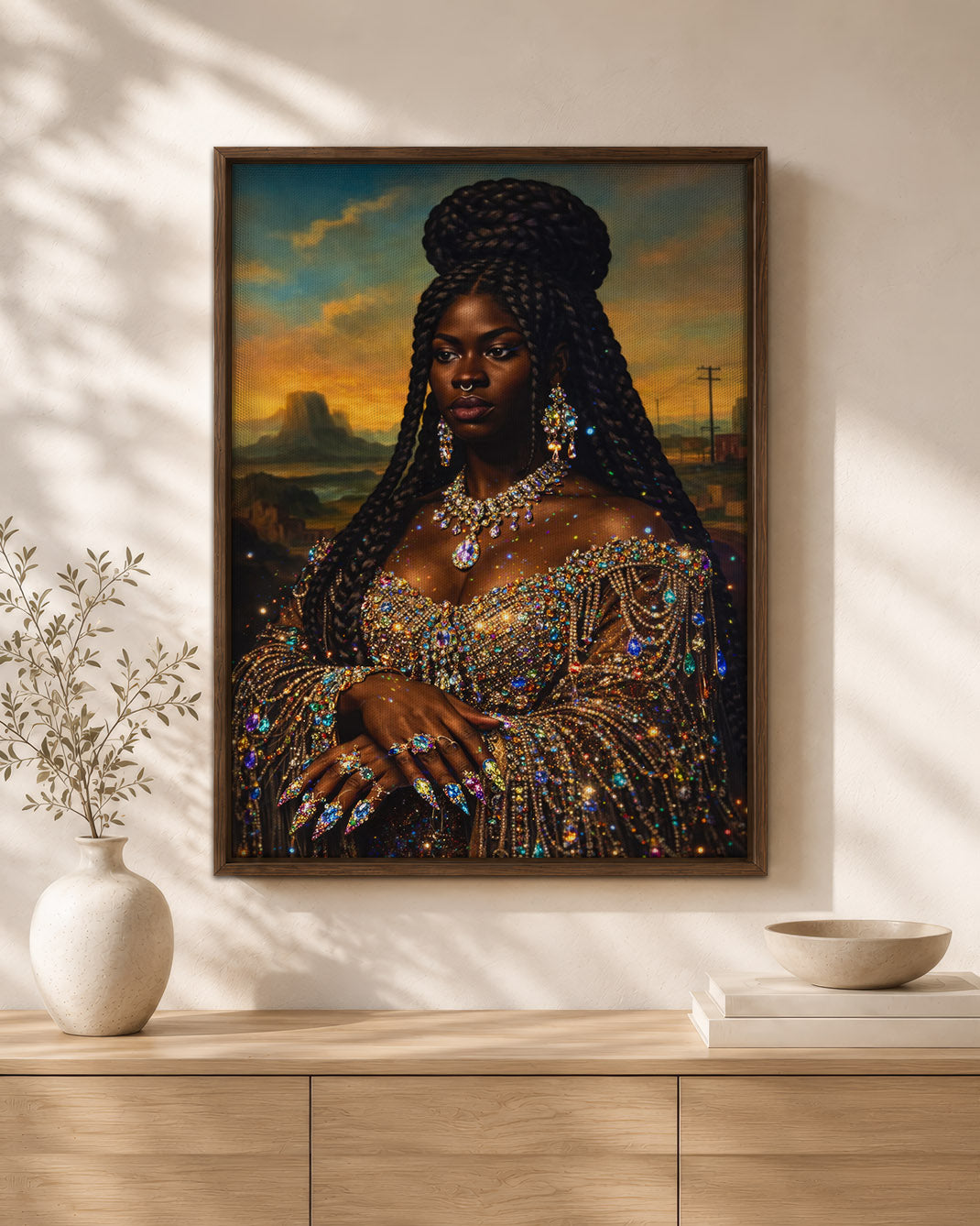 Radiant Black Queen - Empowerment, Elegance, and Legacy - Poster/Canvas