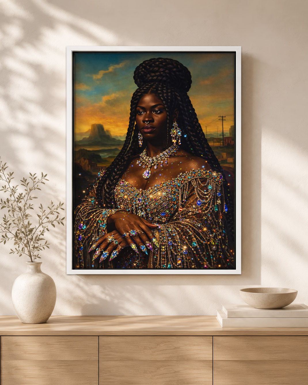 Radiant Black Queen - Empowerment, Elegance, and Legacy - Poster/Canvas