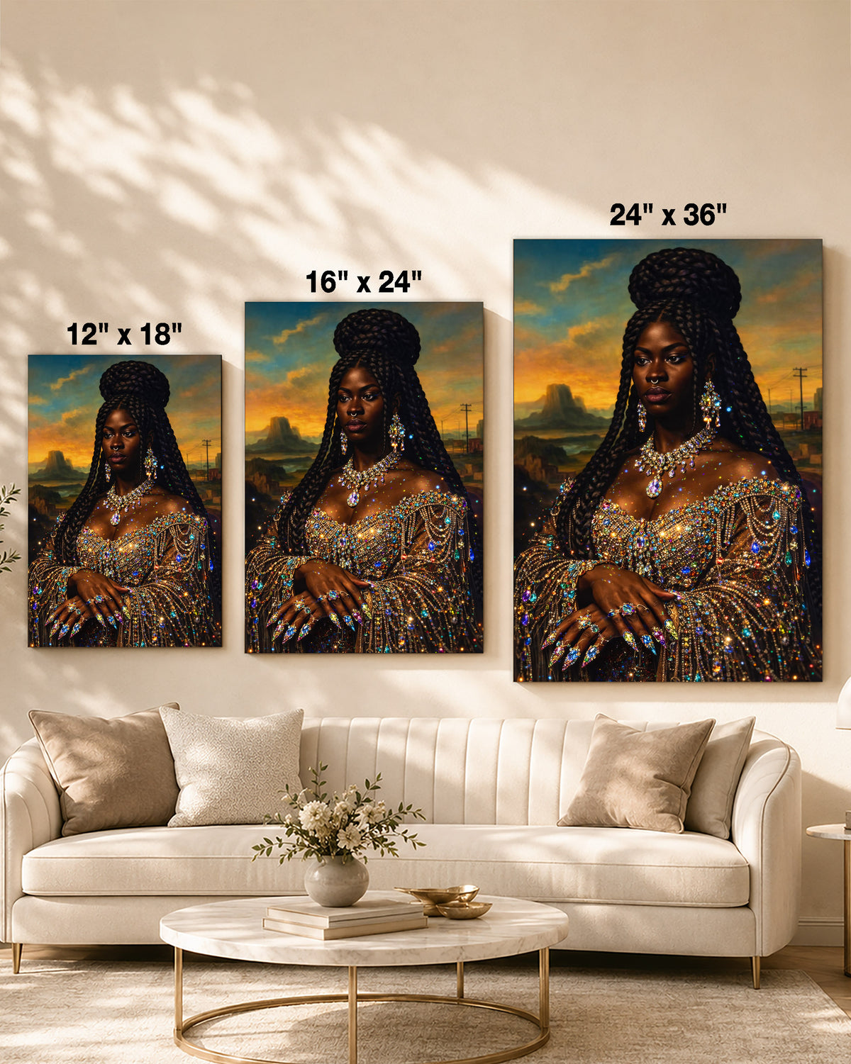 Radiant Black Queen - Empowerment, Elegance, and Legacy - Poster/Canvas