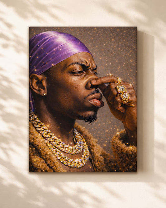 Black King - Strength, Style, and Confidence - Poster/Canvas