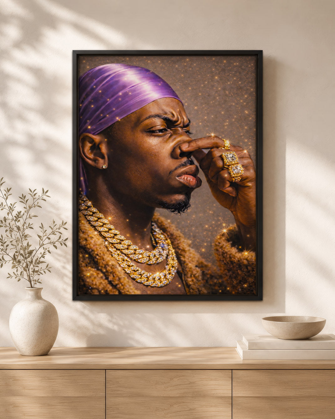 Black King - Strength, Style, and Confidence - Poster/Canvas