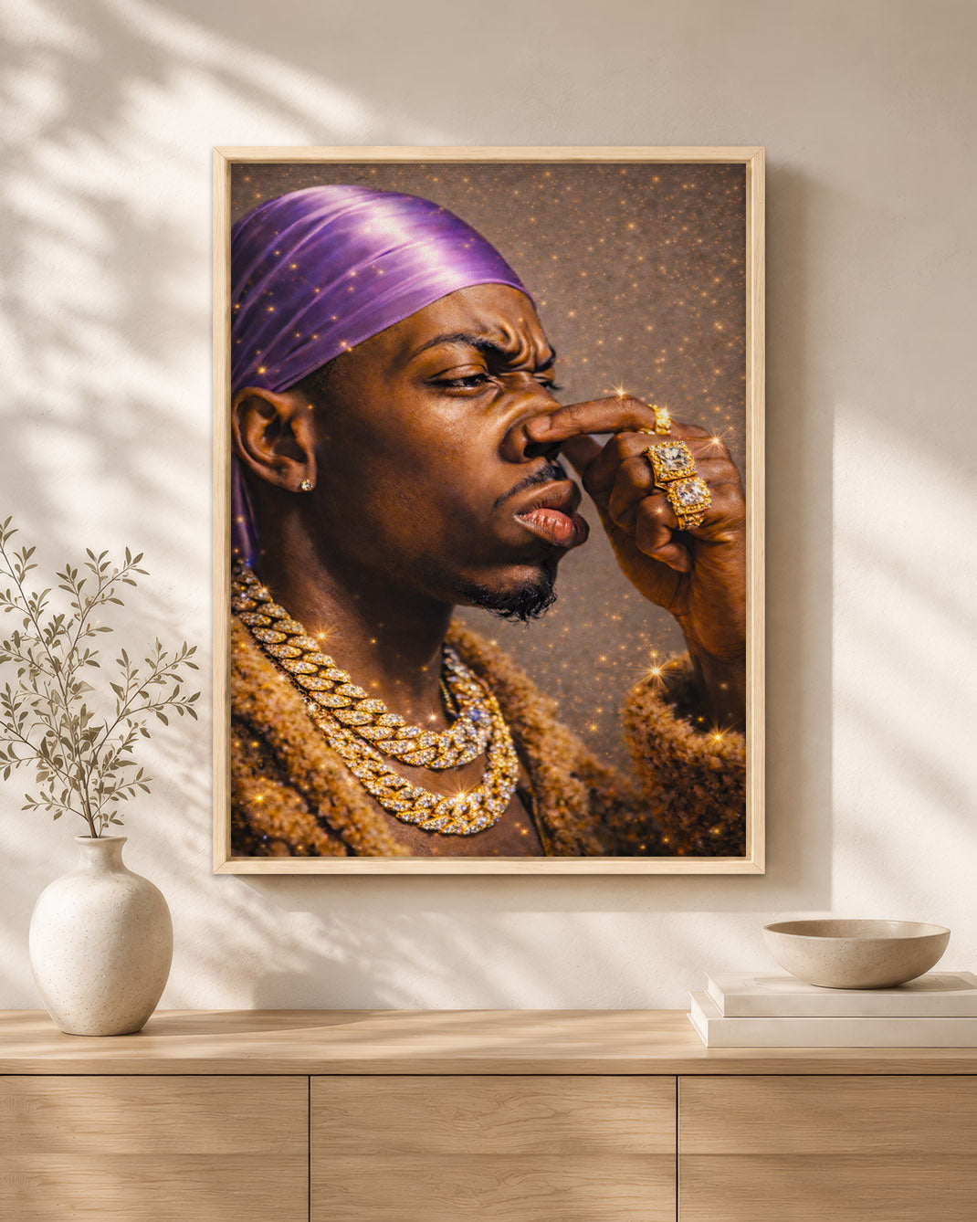 Black King - Strength, Style, and Confidence - Poster/Canvas