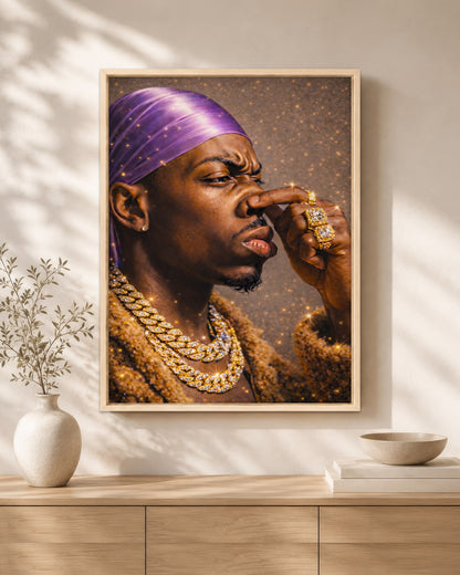 Black King - Strength, Style, and Confidence - Poster/Canvas