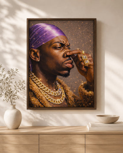 Black King - Strength, Style, and Confidence - Poster/Canvas