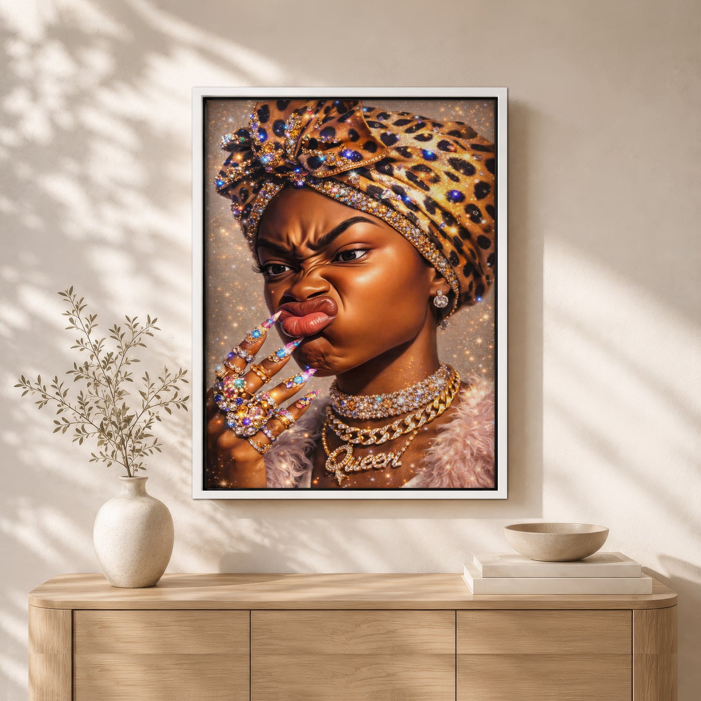 Queen of Black Excellence - Fierce, Confident, and Beautiful - Poster/Canvas