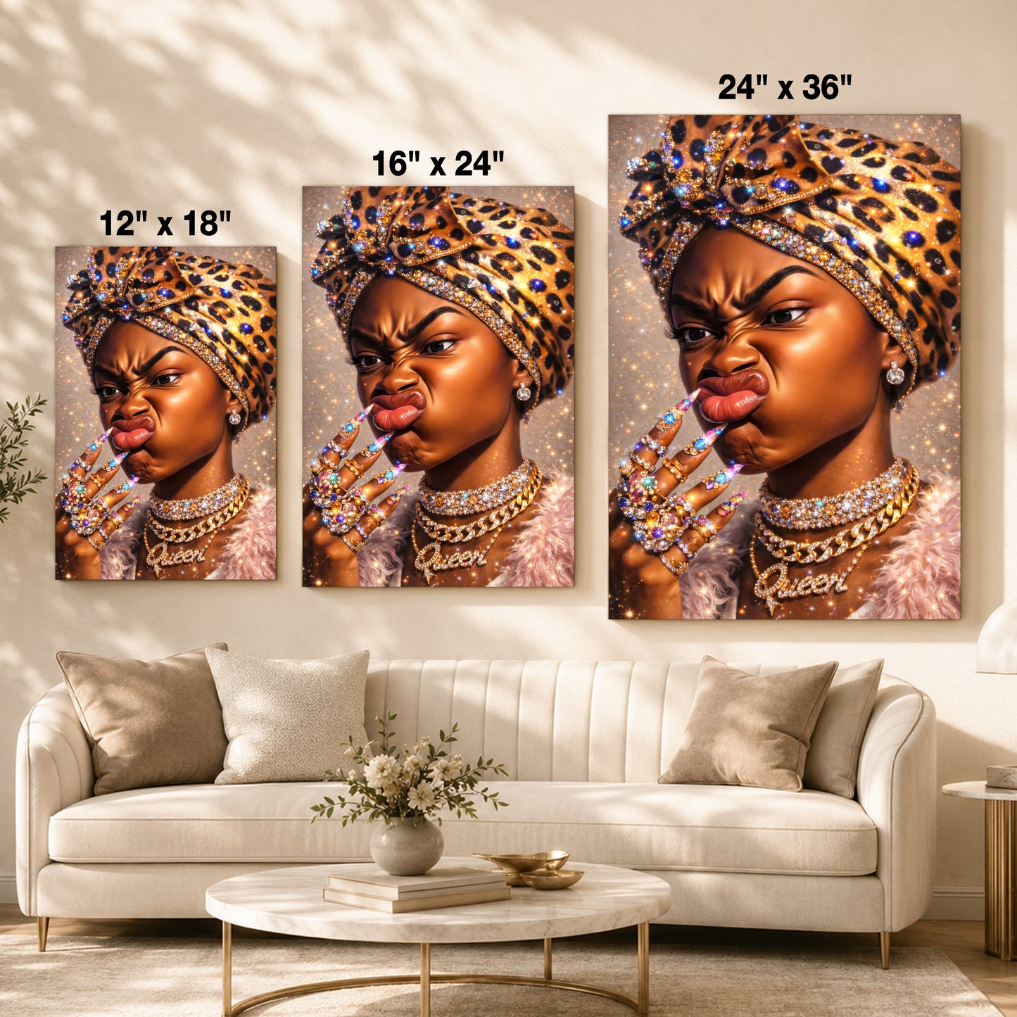 Queen of Black Excellence - Fierce, Confident, and Beautiful - Poster/Canvas