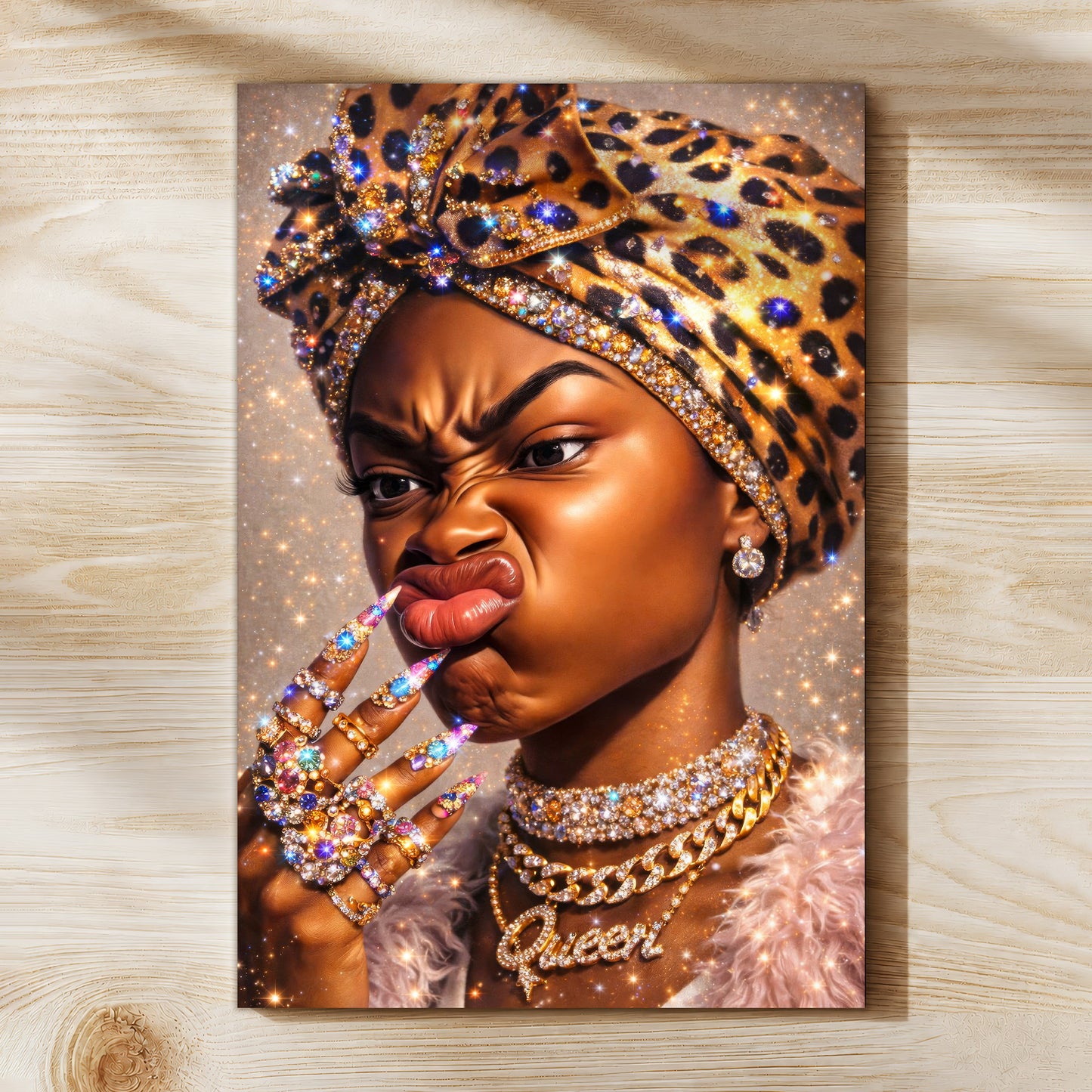 Queen of Black Excellence - Fierce, Confident, and Beautiful - Poster/Canvas