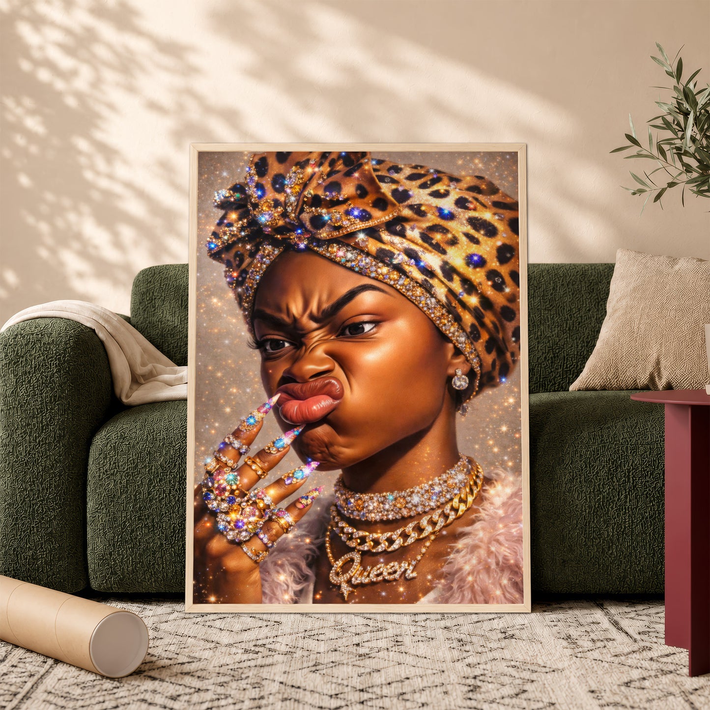 Queen of Black Excellence - Fierce, Confident, and Beautiful - Poster/Canvas