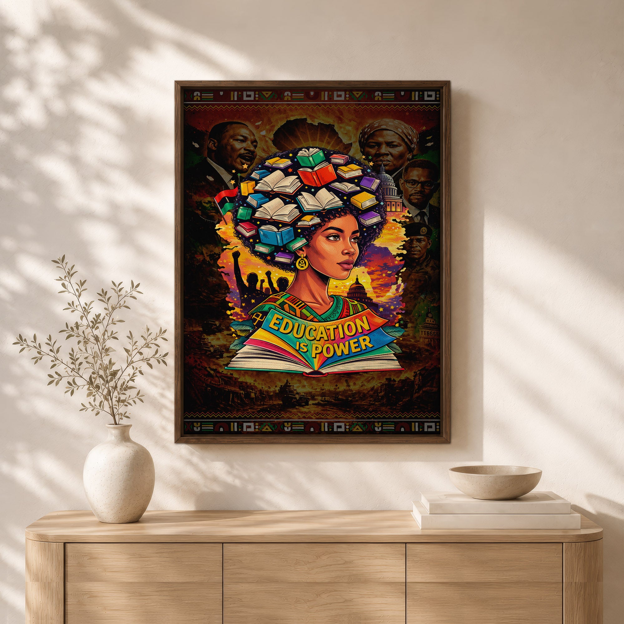 Education is Power Empowering Black Culture - Poster/Canvas