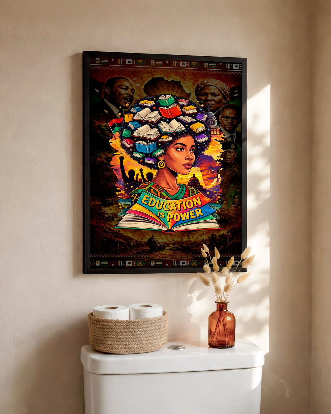 Education is Power Empowering Black Culture - Poster/Canvas