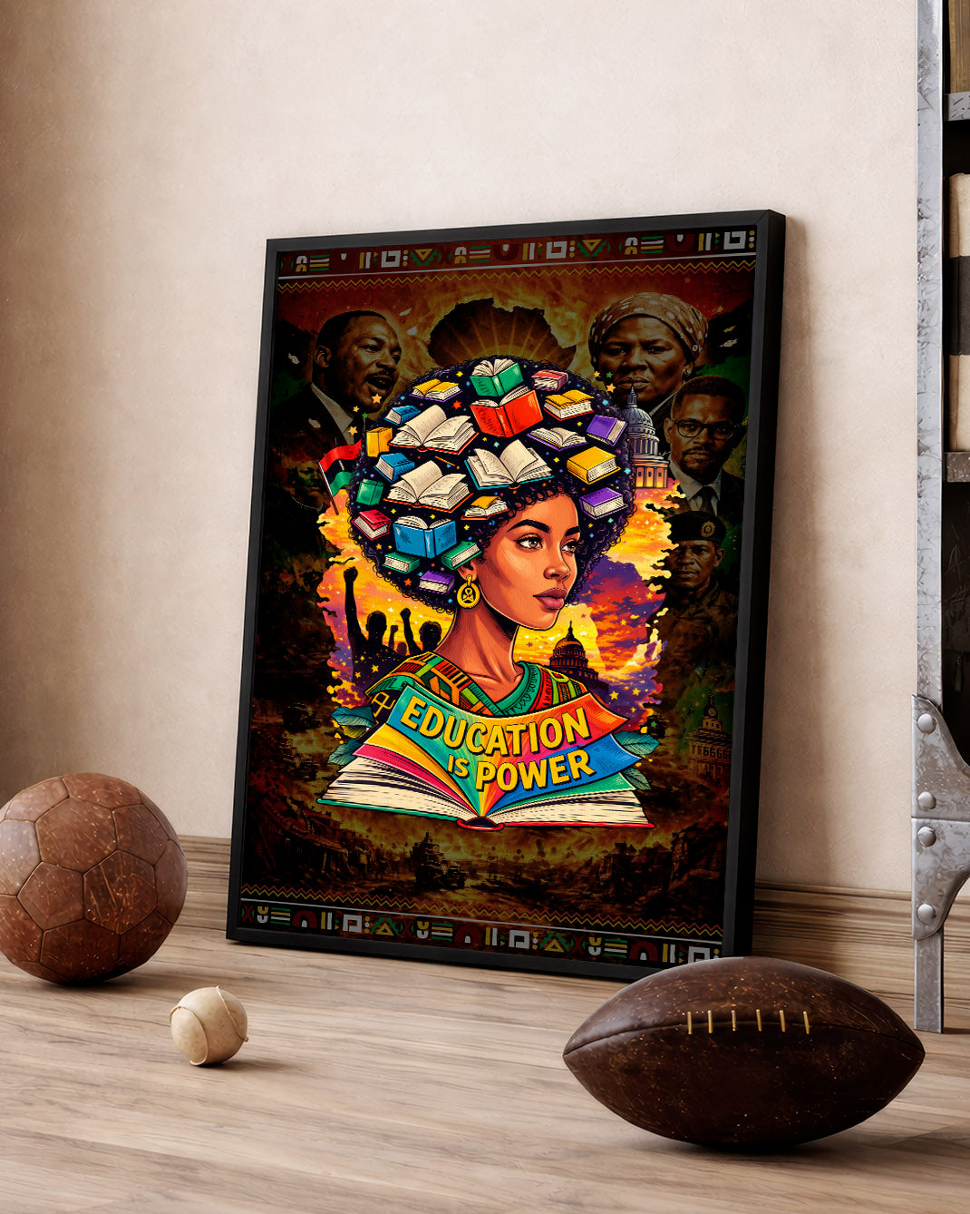 Education is Power Empowering Black Culture - Poster/Canvas
