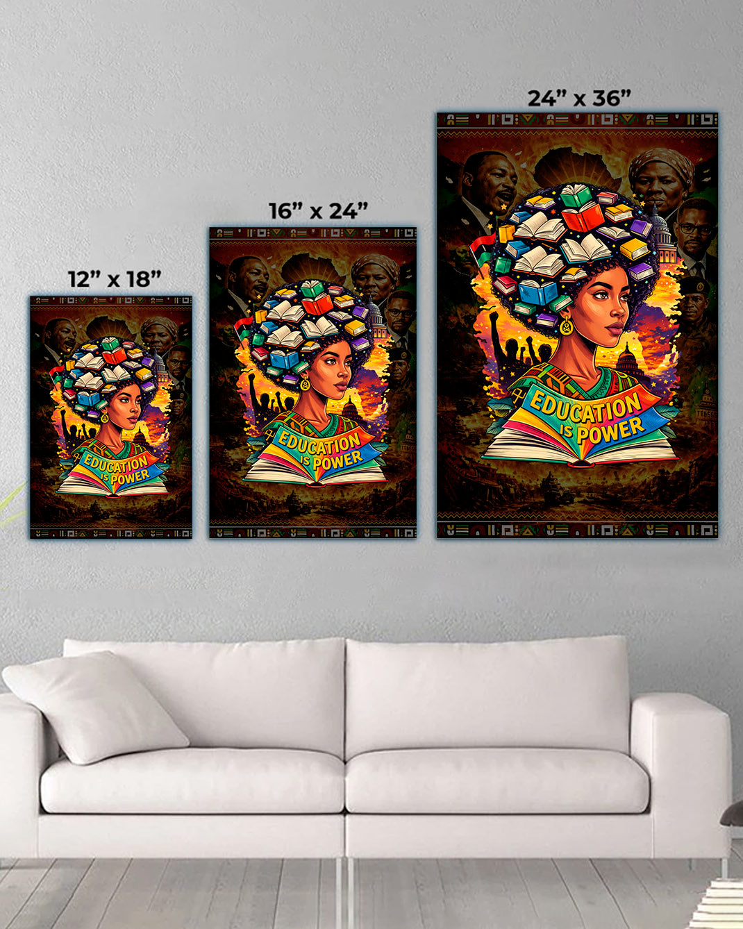Education is Power Empowering Black Culture - Poster/Canvas