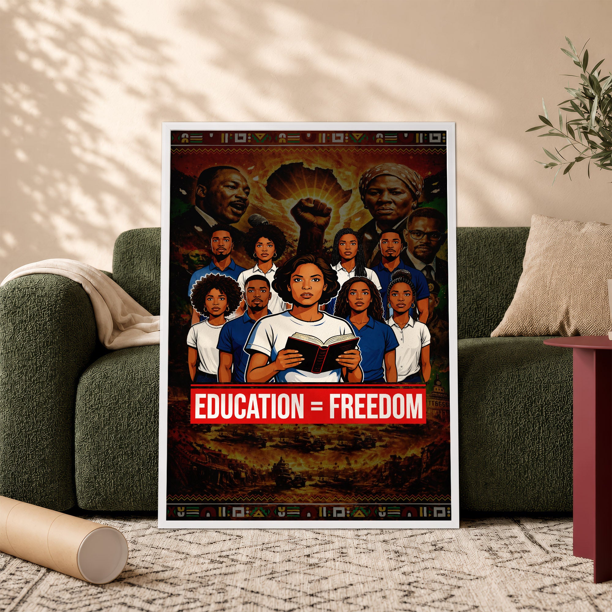 Education = Freedom Black Empowerment - Poster/Canvas