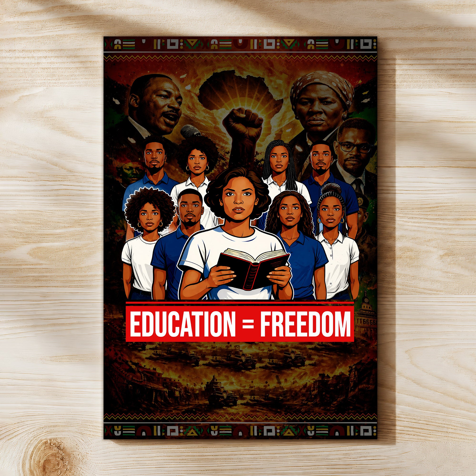 Education = Freedom Black Empowerment - Poster/Canvas