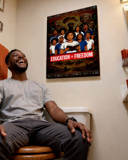 Education = Freedom Black Empowerment - Poster/Canvas