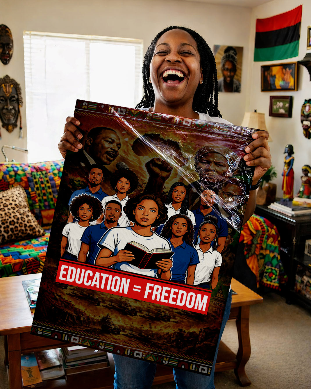 Education = Freedom Black Empowerment - Poster/Canvas