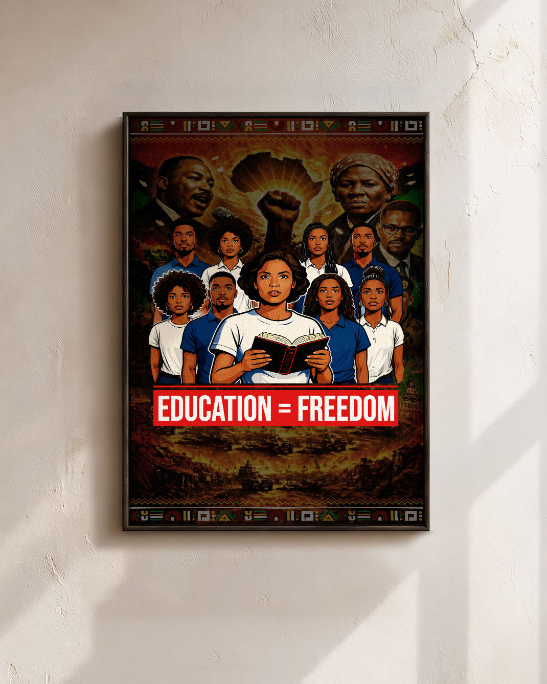 Education = Freedom Black Empowerment - Poster/Canvas