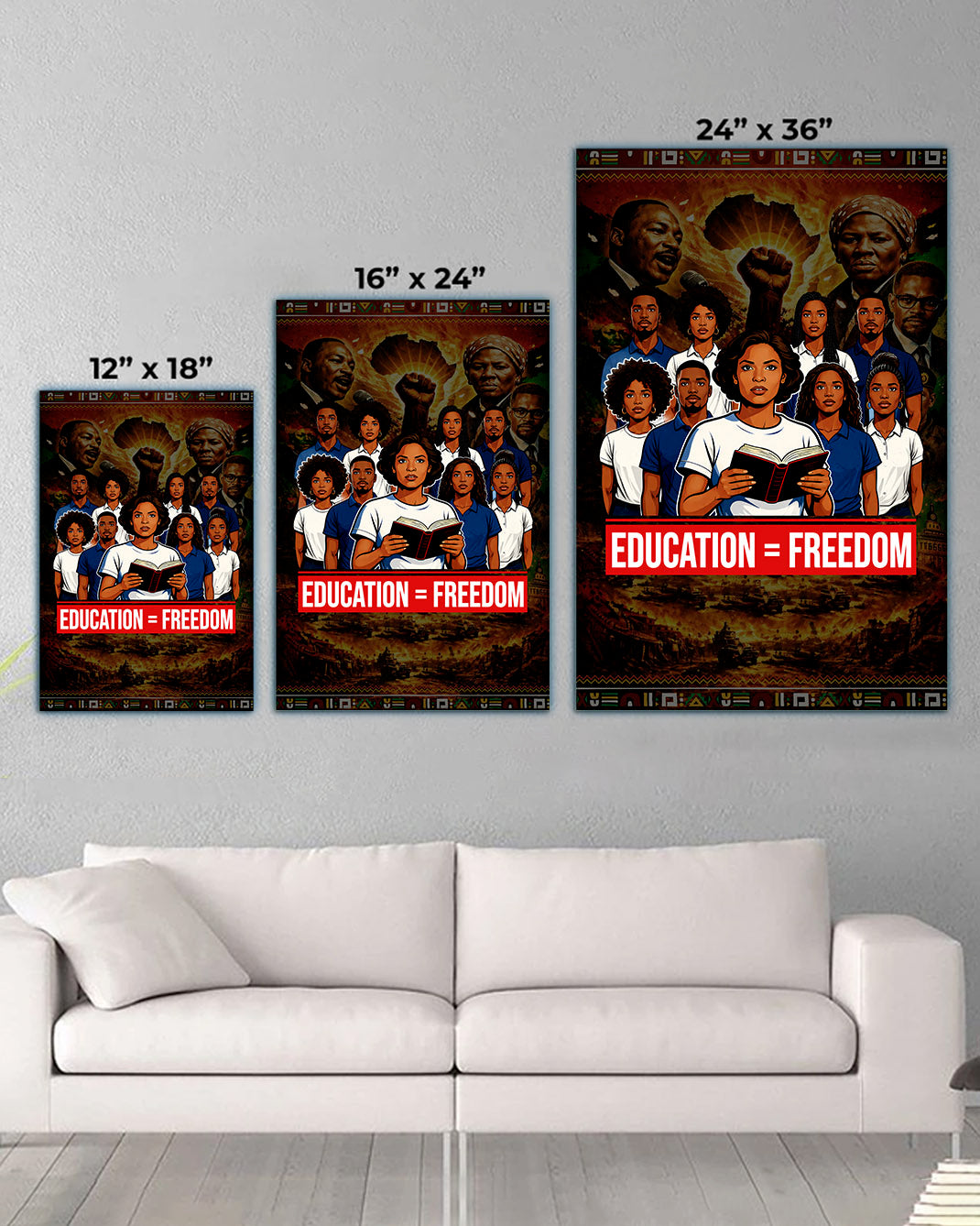Education = Freedom Black Empowerment - Poster/Canvas