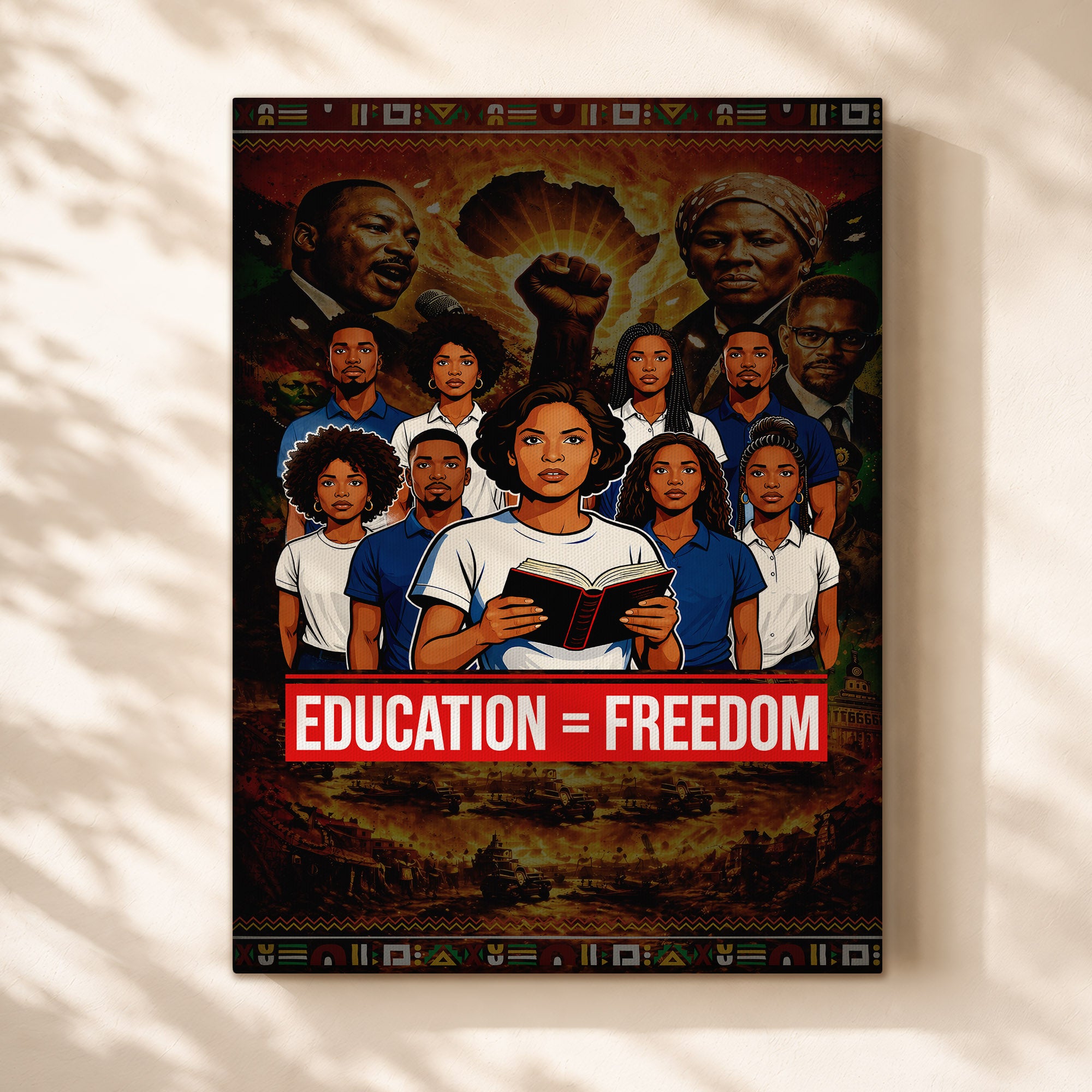 Education = Freedom Black Empowerment - Poster/Canvas