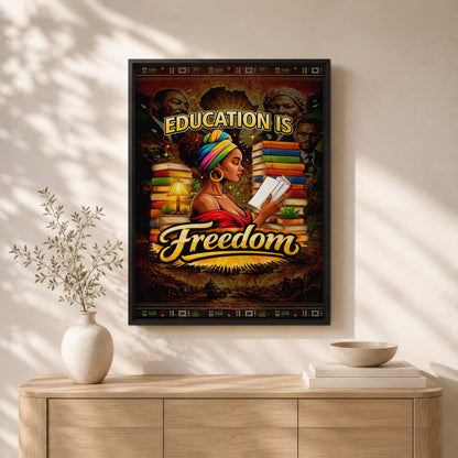 Education is Freedom - African American Pride - Poster/Canvas