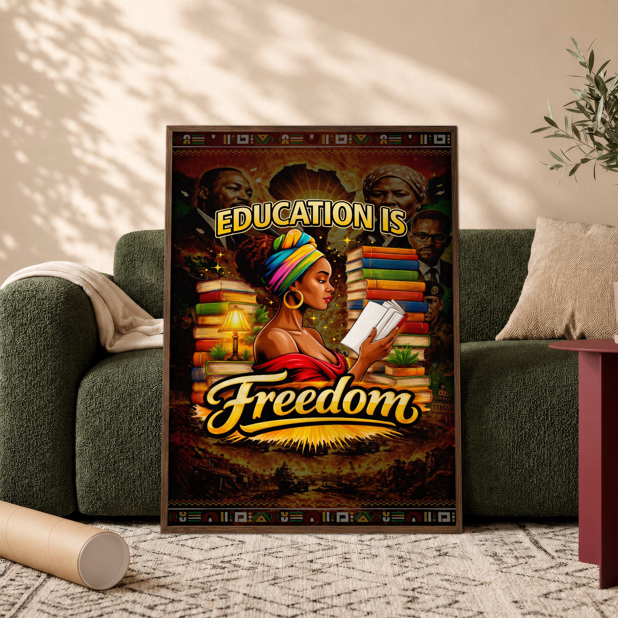 Education is Freedom - African American Pride - Poster/Canvas