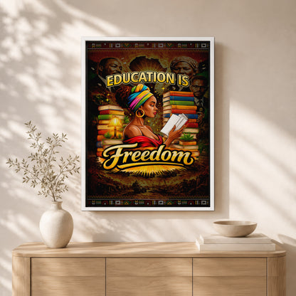 Education is Freedom - African American Pride - Poster/Canvas