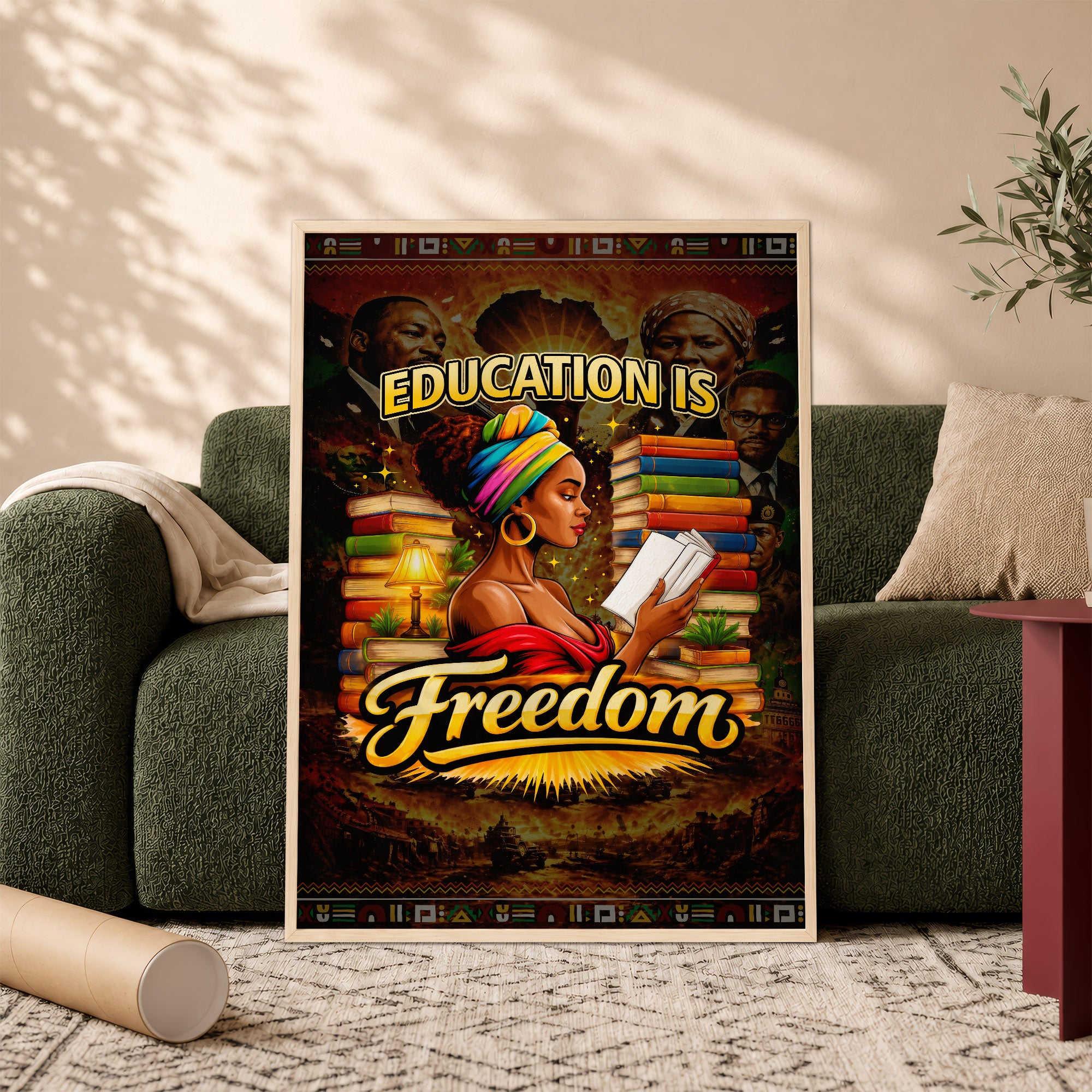 Education is Freedom - African American Pride - Poster/Canvas