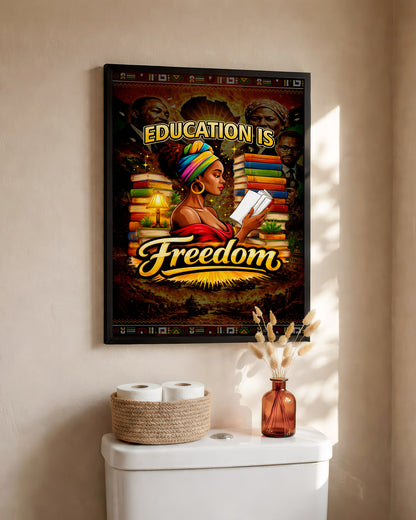 Education is Freedom - African American Pride - Poster/Canvas