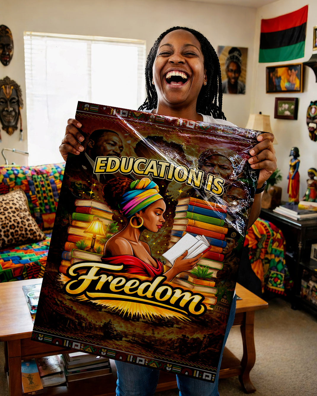 Education is Freedom - African American Pride - Poster/Canvas