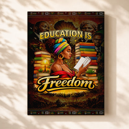 Education is Freedom - African American Pride - Poster/Canvas