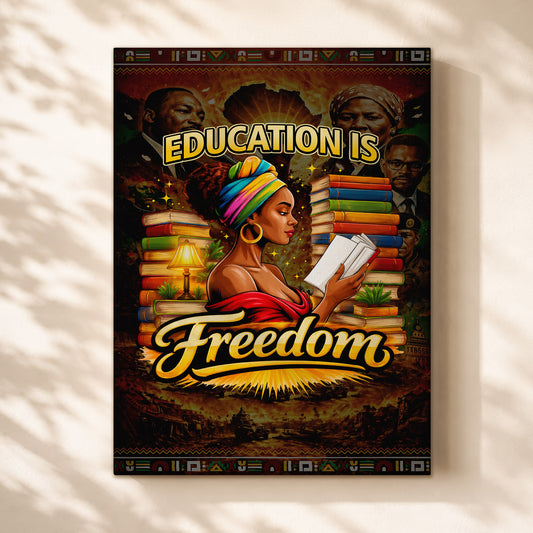 Education is Freedom - African American Pride - Poster/Canvas