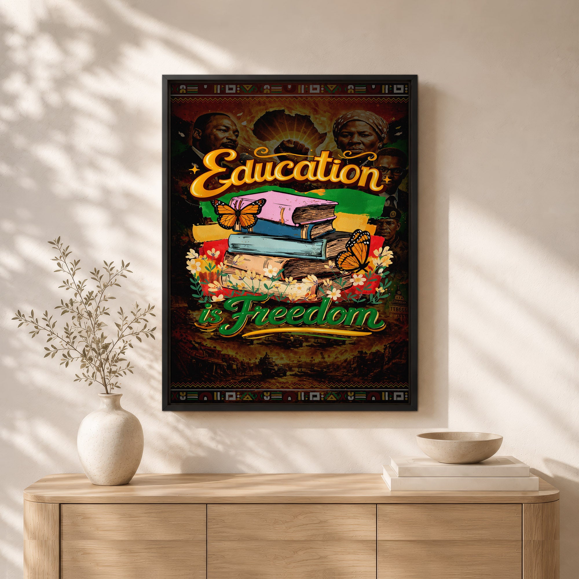 Education is Freedom - Empowerment & Equality for All - Poster/Canvas