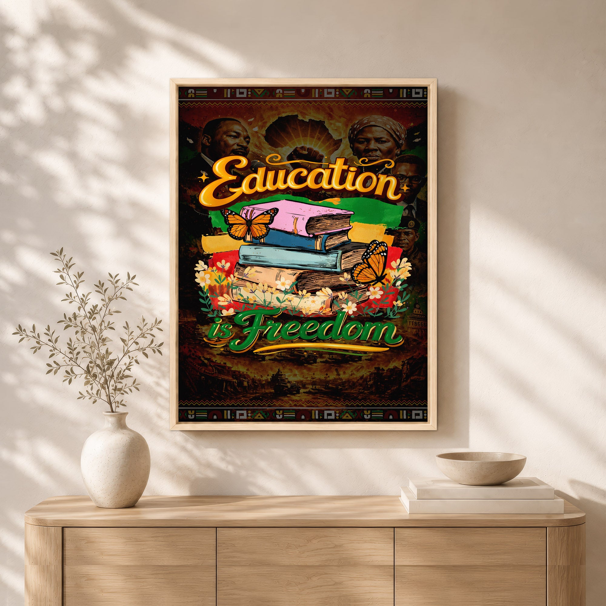 Education is Freedom - Empowerment & Equality for All - Poster/Canvas