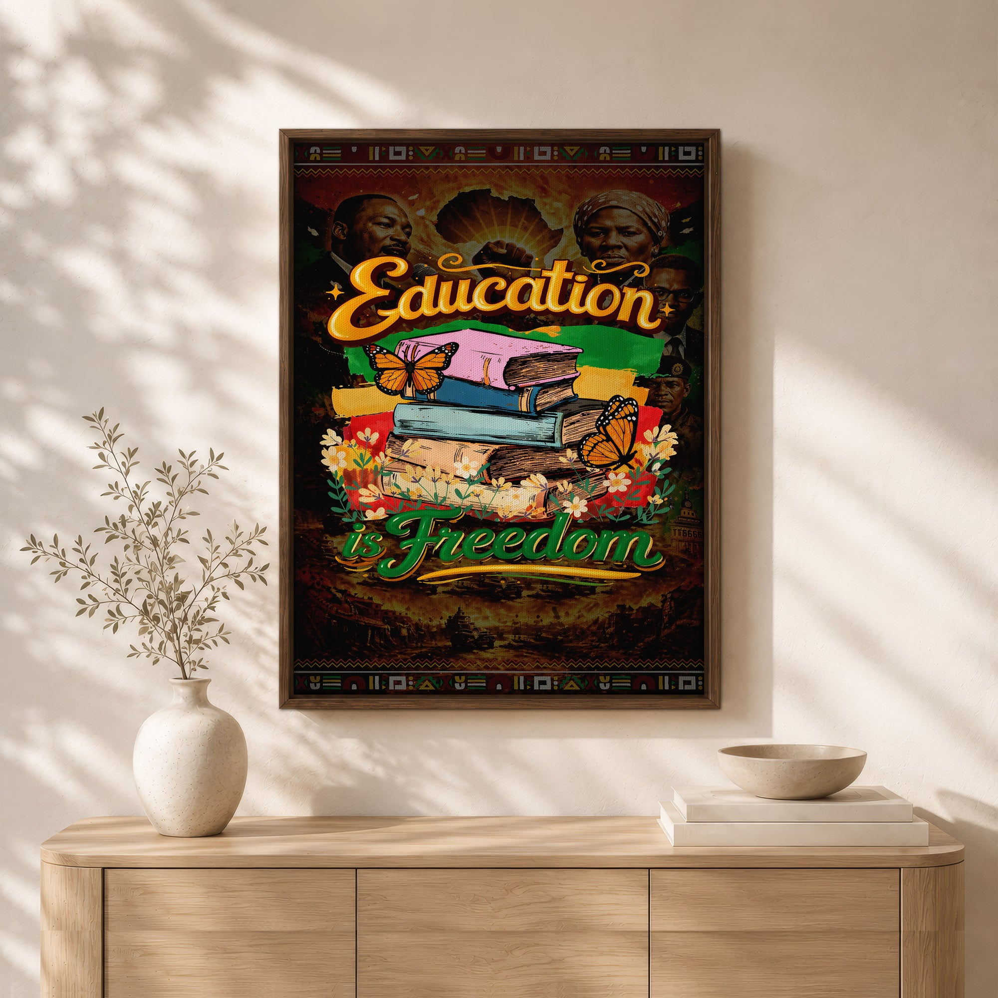 Education is Freedom - Empowerment & Equality for All - Poster/Canvas