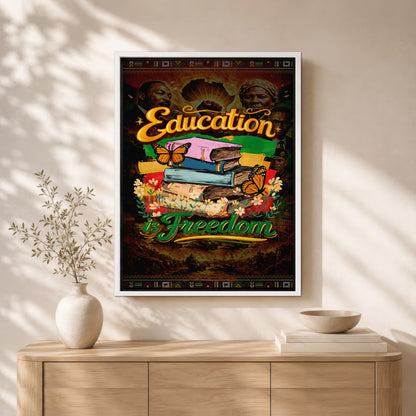 Education is Freedom - Empowerment & Equality for All - Poster/Canvas