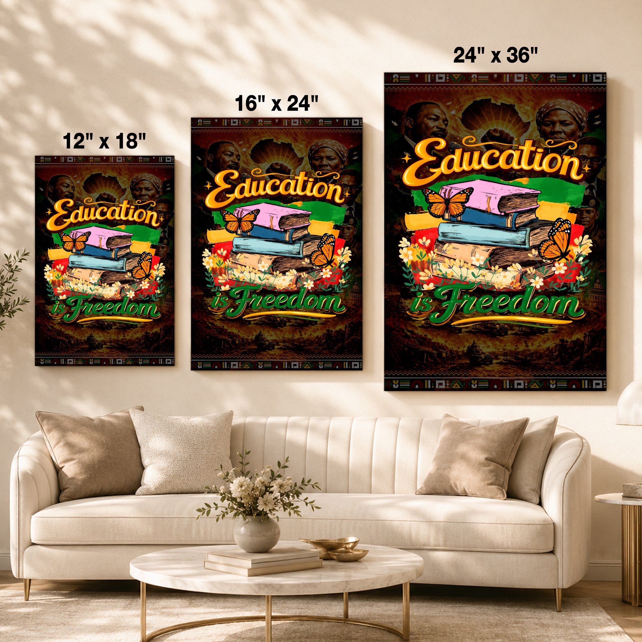 Education is Freedom - Empowerment & Equality for All - Poster/Canvas
