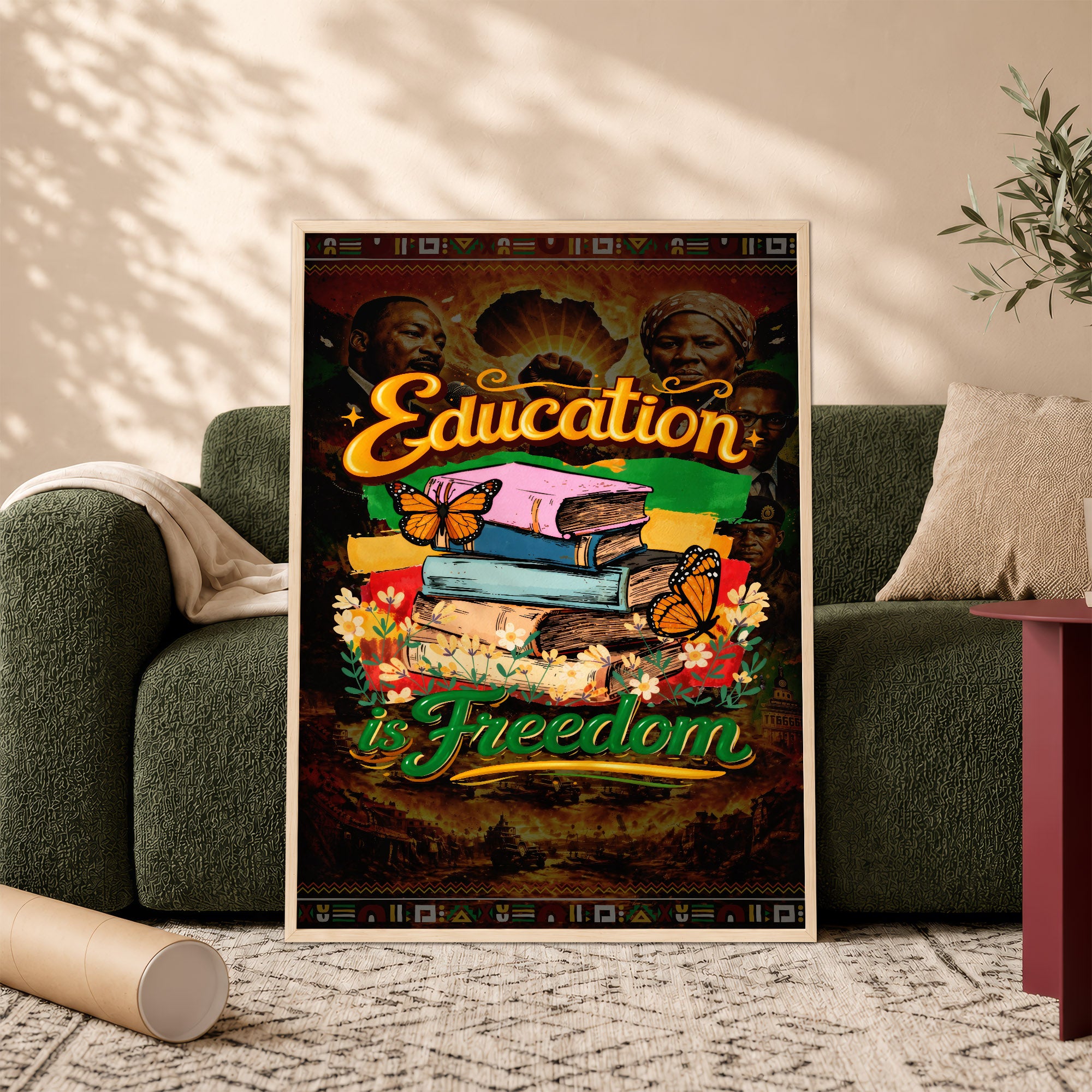 Education is Freedom - Empowerment & Equality for All - Poster/Canvas