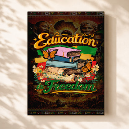 Education is Freedom - Empowerment & Equality for All - Poster/Canvas