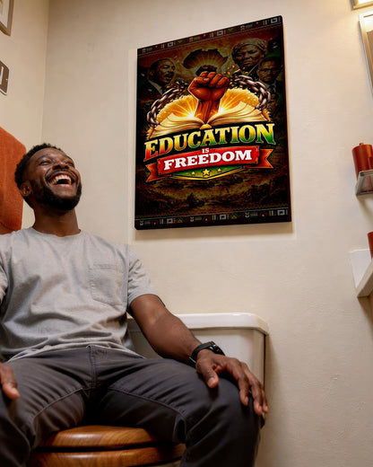 Education is Freedom Power Fist - Poster/Canvas